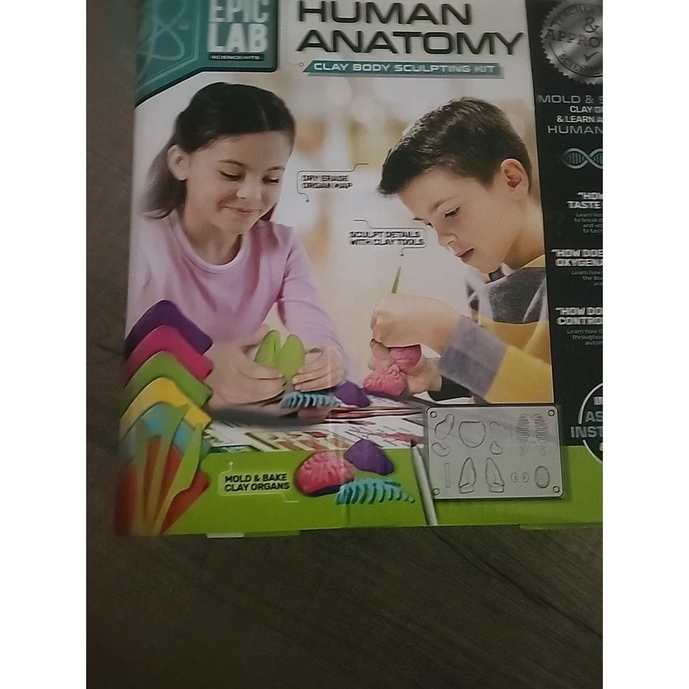 Epic Lab Science Kit -‎ Human Anatomy Body Clay Sculpting Kit Homeschool School